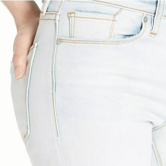 Hudson Stella Mid Rise Crop Straight Jeans in Light Wash Size 29 - Picture 4 of 15